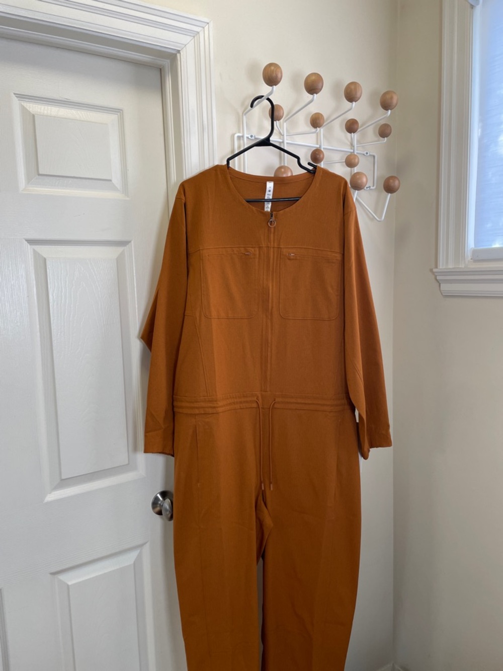 Lululemon - NWT Wovenair Zippered Jumpsuit - Orange / Gold - 14